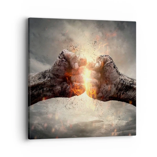 Canvas picture - Stand Up and Fight - 40x40 cm