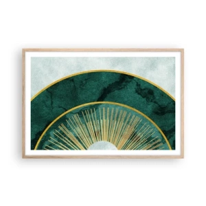 Poster in light oak frame - Another Solar System - 91x61 cm