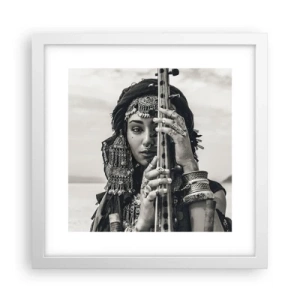 Poster in white frmae - Only Music of the Orient - 30x30 cm
