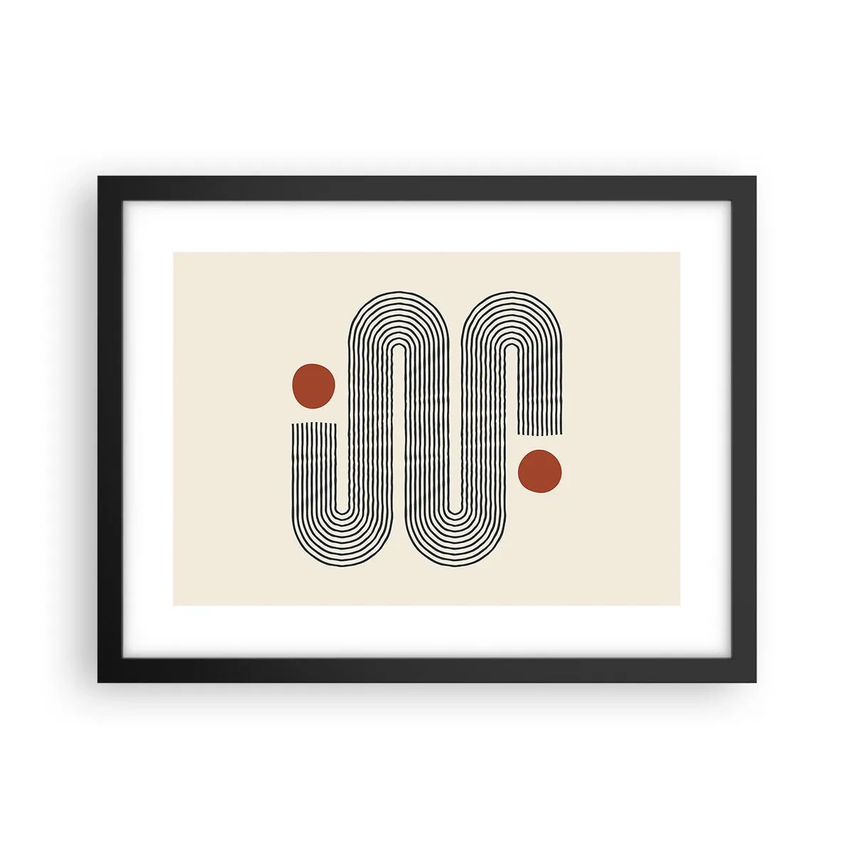 Poster in black frame - From Beginning till the End - 40x30 cm