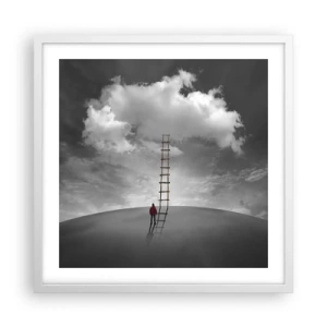 Poster in white frmae - Everything Is Poissible - 50x50 cm