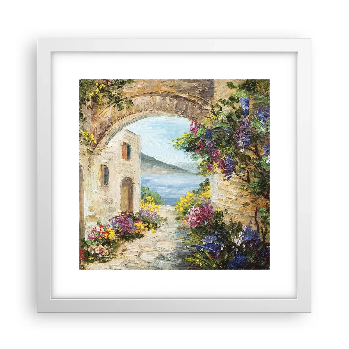Poster in white frmae - Charm of a Sea Province - 30x30 cm