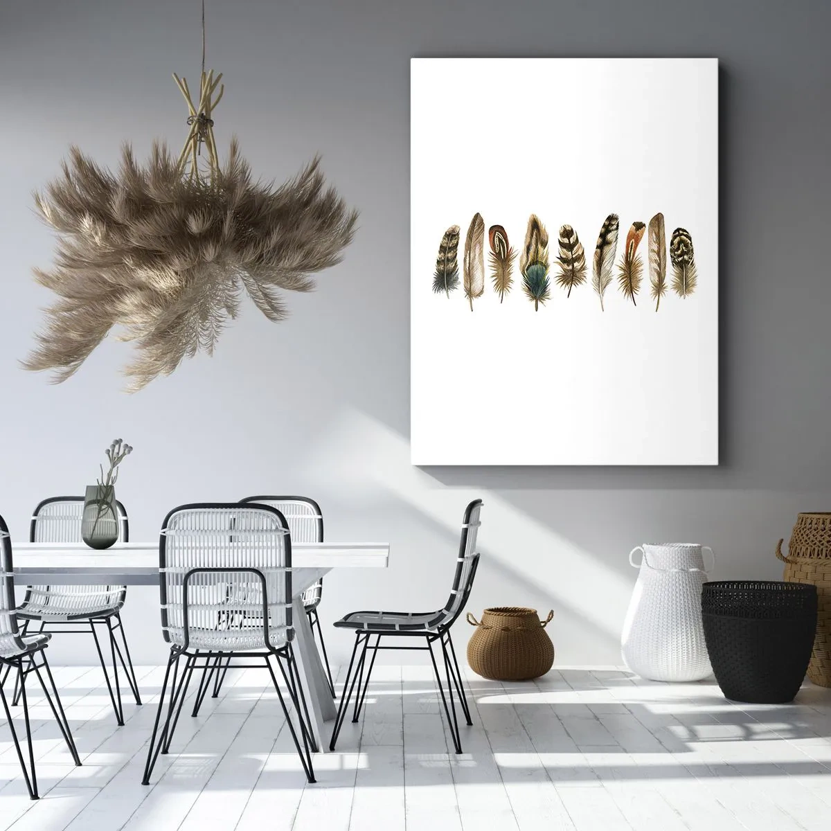 Canvas picture - Feather Variation - 70x100 cm