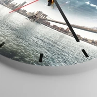 Clock face with lines