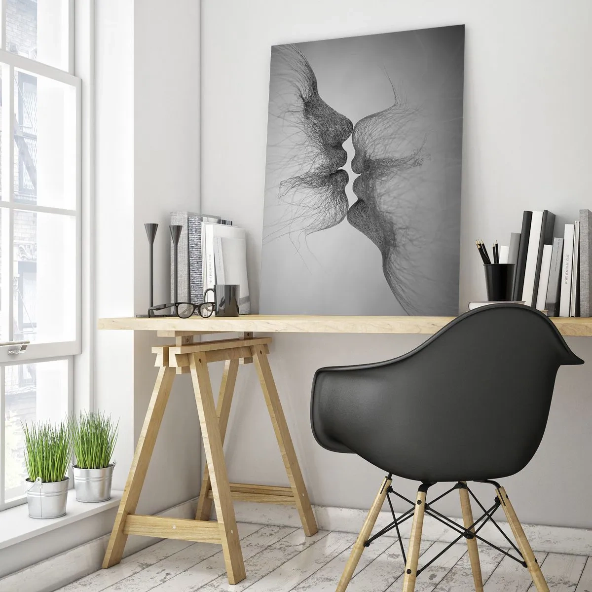 Glass picture - Kiss of the Wind - 50x70 cm