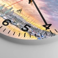Clock face with numbers
