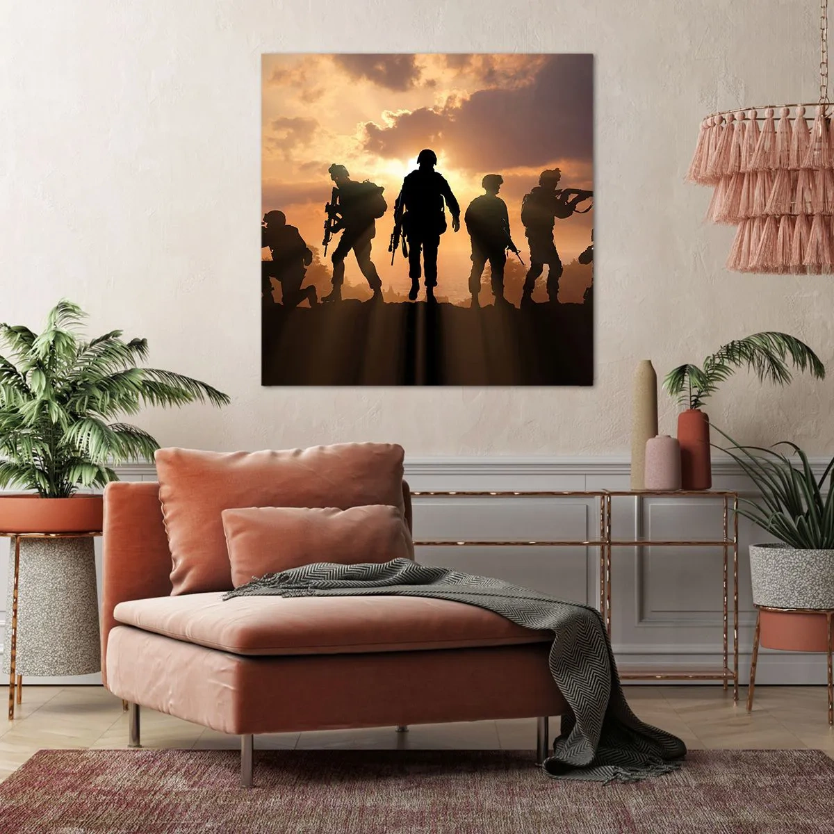 Canvas picture - Brothers In Arms - 40x40 cm