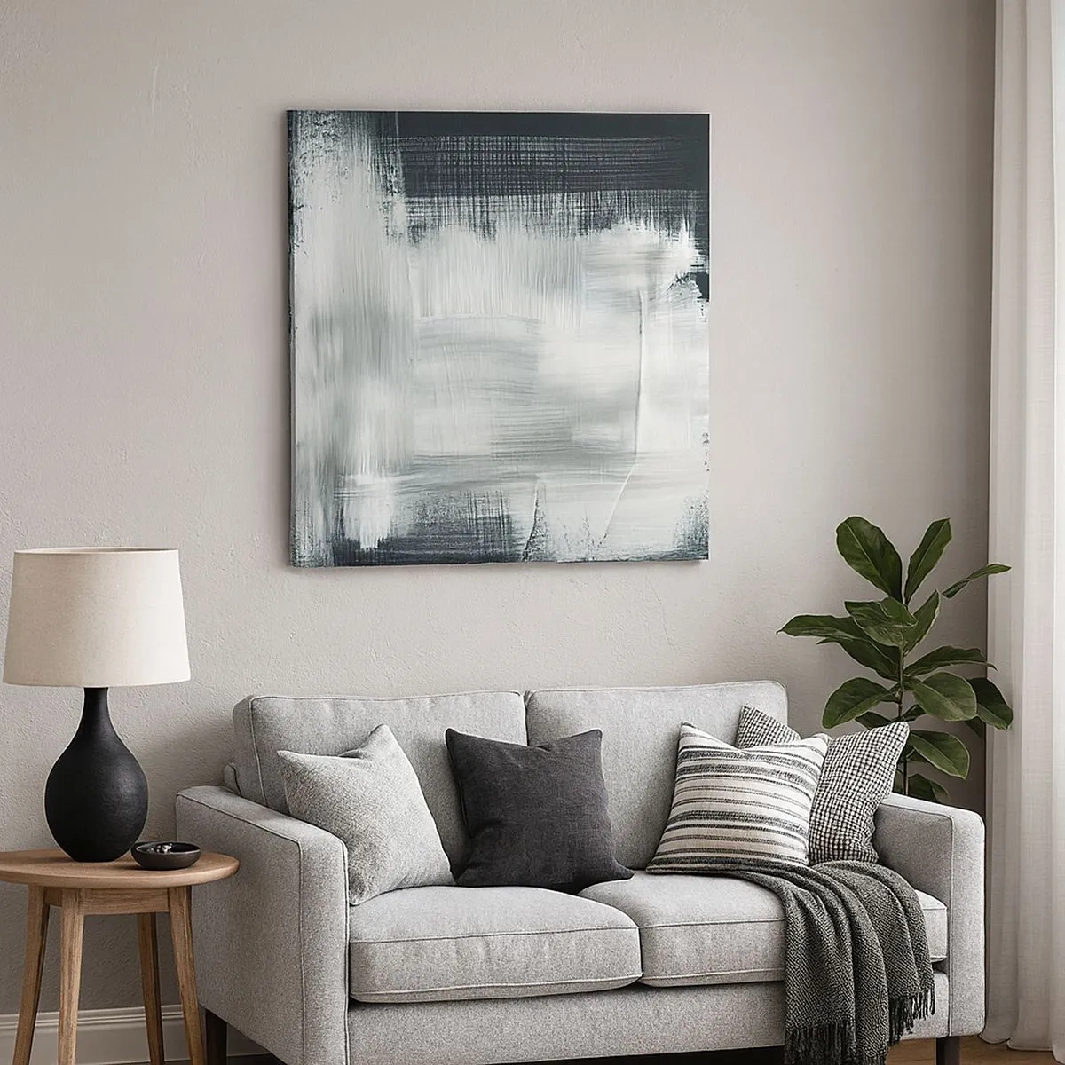 Canvas picture - Woven from the Vertical and the Horizontal - 30x30 cm