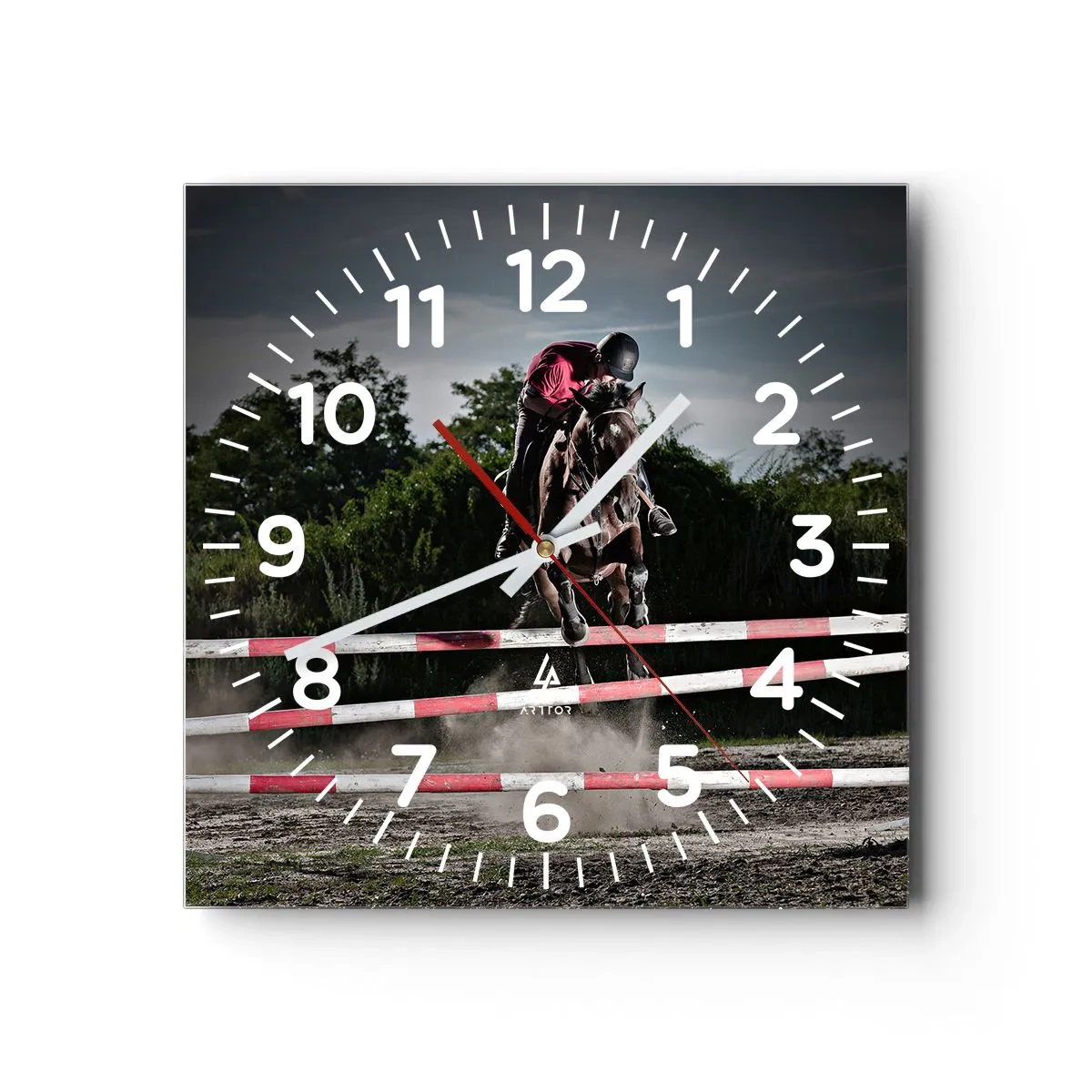 Wall clock - Clock on glass - Together for Victory - 30x30 cm
