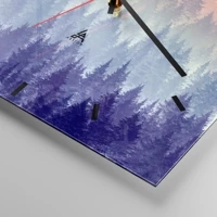 Clock face with lines