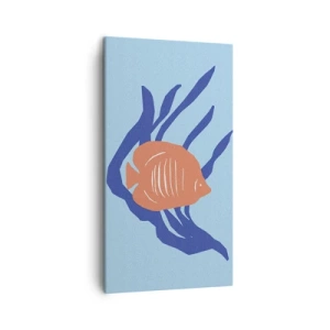 Canvas picture - Coral Waters Mixture - 45x80 cm