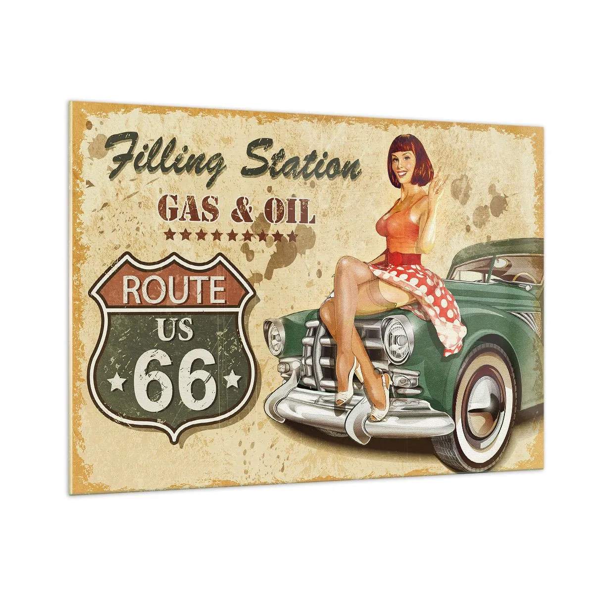 Glass picture - Wonderful 40-ies - 100x70 cm