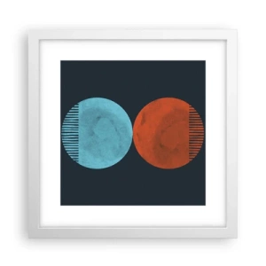 Poster in white frmae - Only Geometry? - 30x30 cm