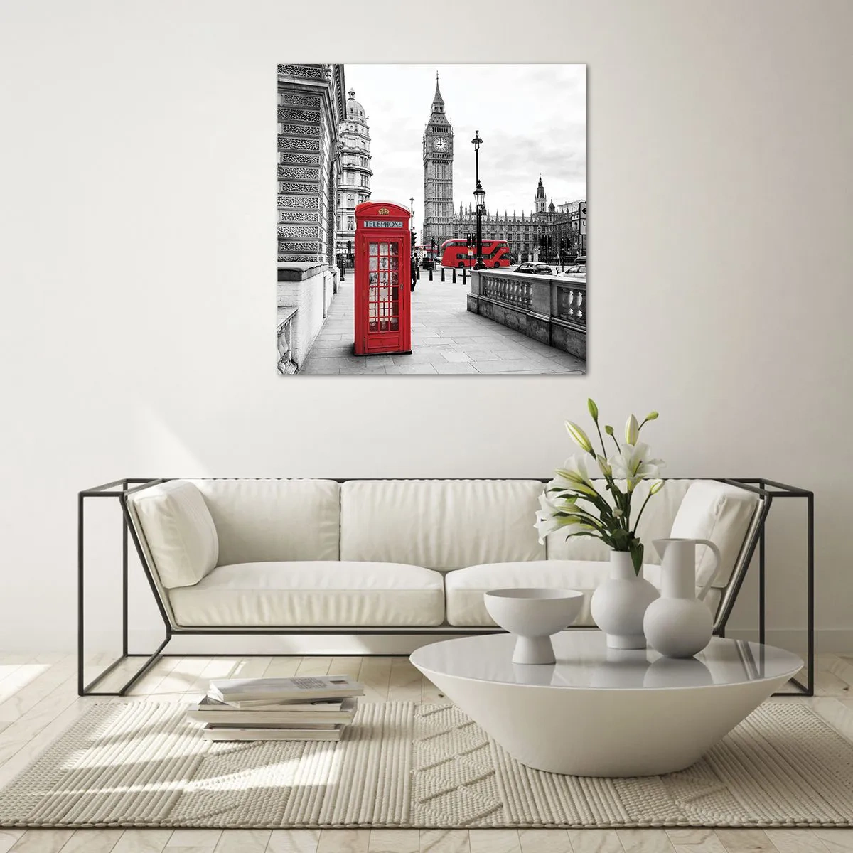 Glass picture - Undoubtedly London - 30x30 cm