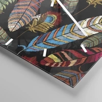 Clock face with lines