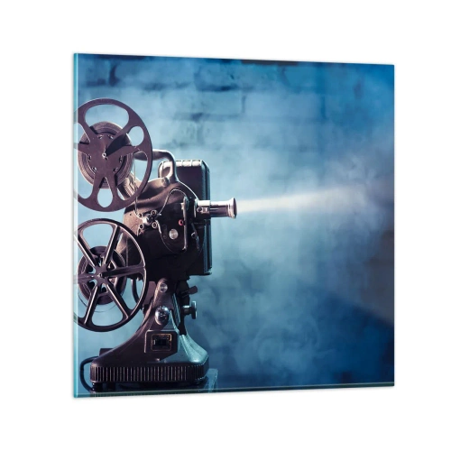 Glass picture - Once Upon a Time at the Cinema - 50x50 cm