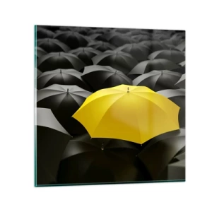 Glass picture - Goodbye Sadness - 70x70 cm
