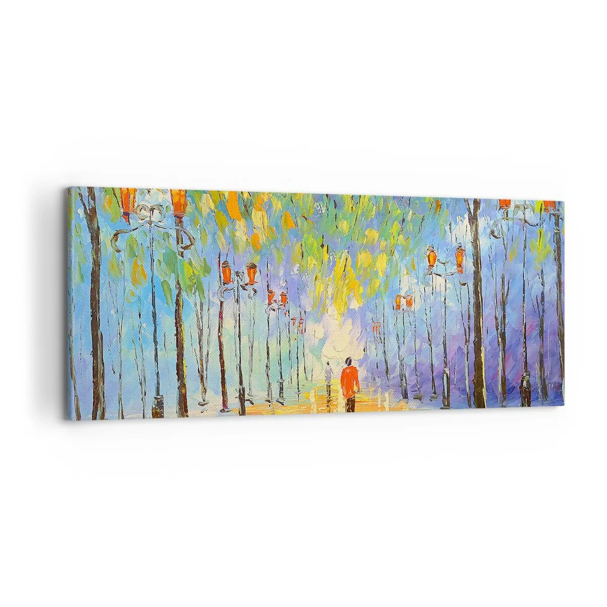 Canvas picture - Night Rain Song - 100x40 cm