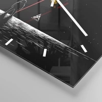 Clock face with lines