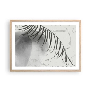 Poster in light oak frame - Subtle Exoticism of Nature - 70x50 cm