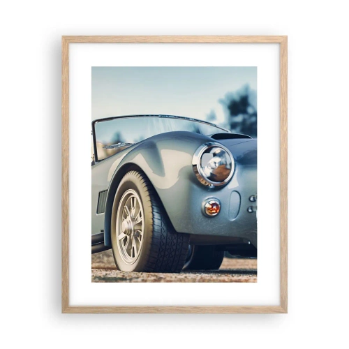 Poster in light oak frame - Styel Is What Counts - 40x50 cm