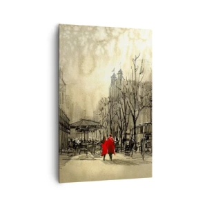 Canvas picture - A Date in London Fog - 80x120 cm