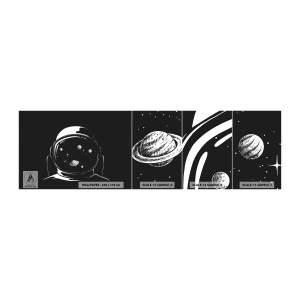 Photo Wallpaper Sample Standard Eco - Quite a View - Astronaut, Cosmos, Universe - 100x30 cm