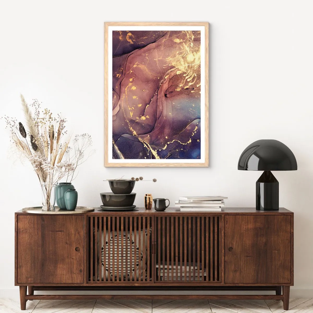 Poster in light oak frame - Matter and Spirit - 40x50 cm