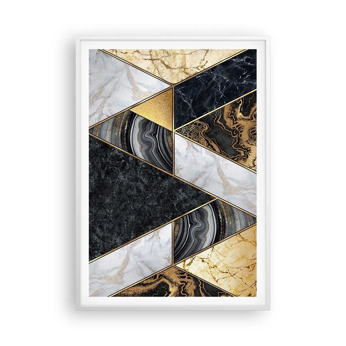 Poster in white frmae - Stone on Stone - 70x100 cm