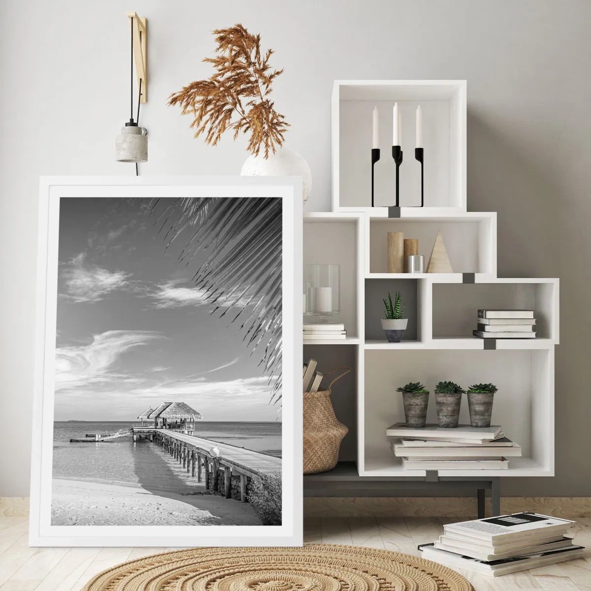 Poster in white frmae - Memory or a Dream? - 40x50 cm