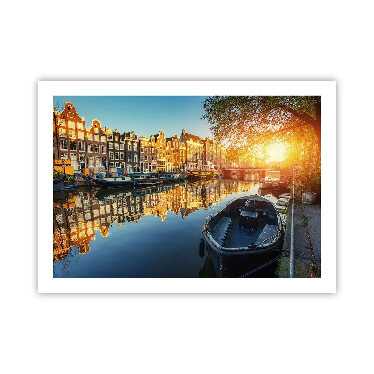Poster - Morning in Amsterdam - 70x50 cm