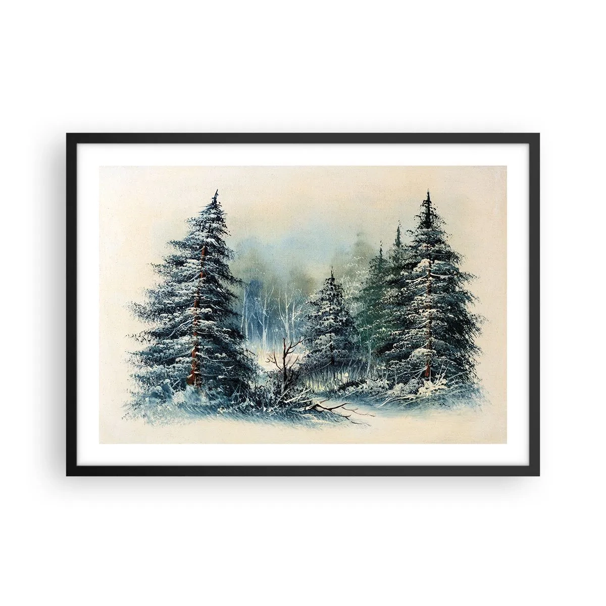 Poster in black frame - Ready for Christmas - 70x50 cm