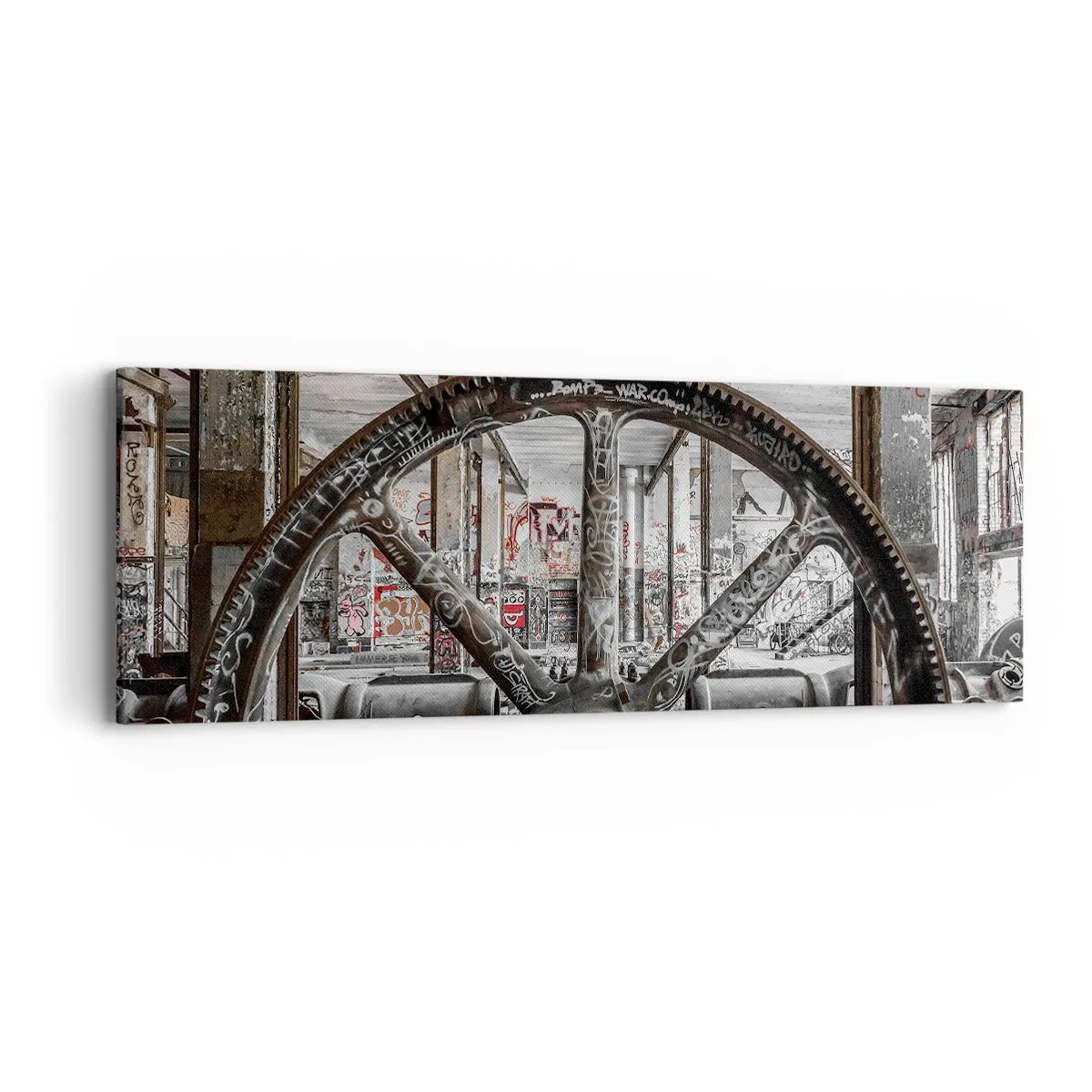 Canvas picture - Secret Life of a Factory - 90x30 cm