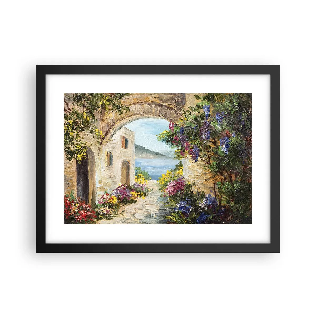 Poster in black frame - Charm of a Sea Province - 40x30 cm
