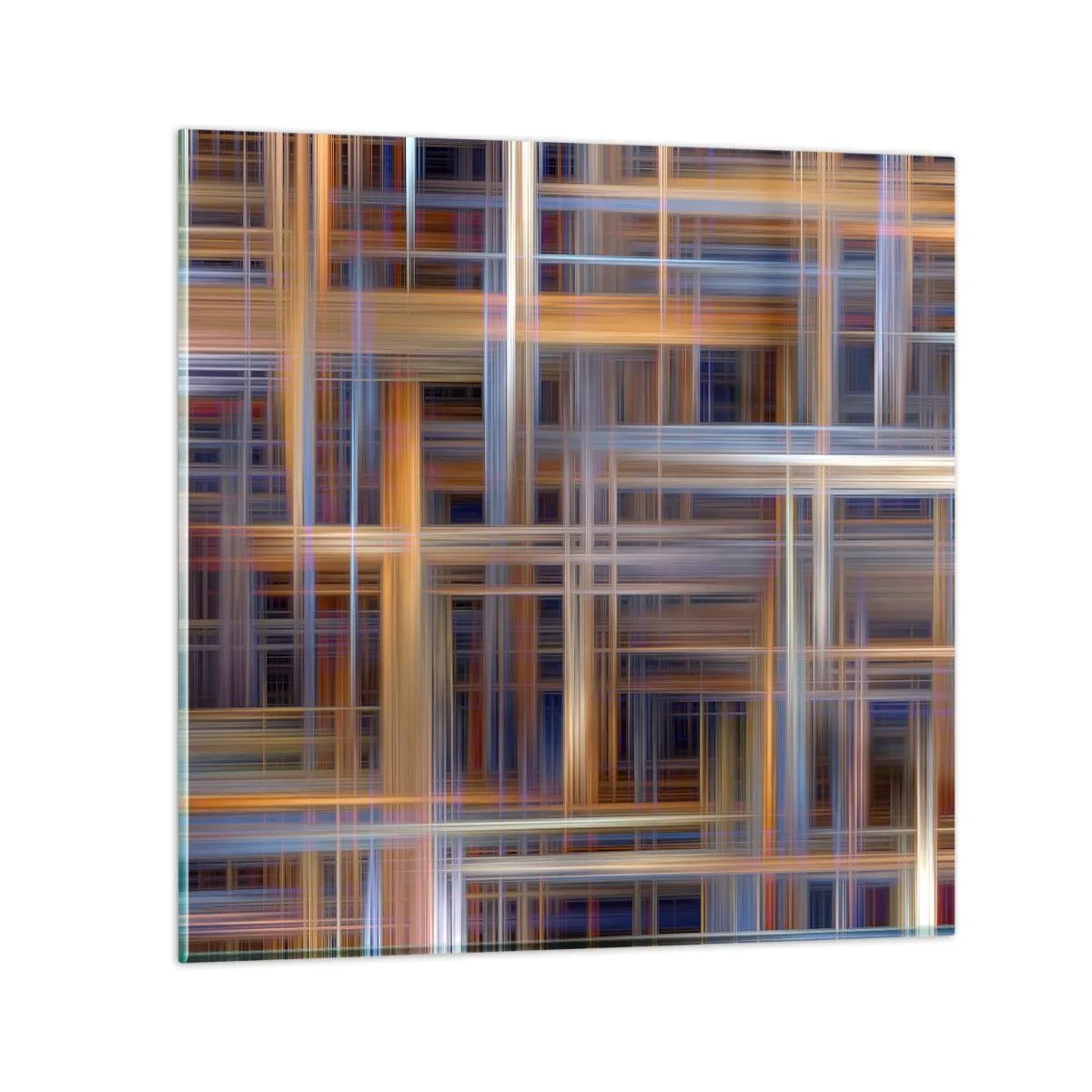 Glass picture - Light Woven - 70x70 cm