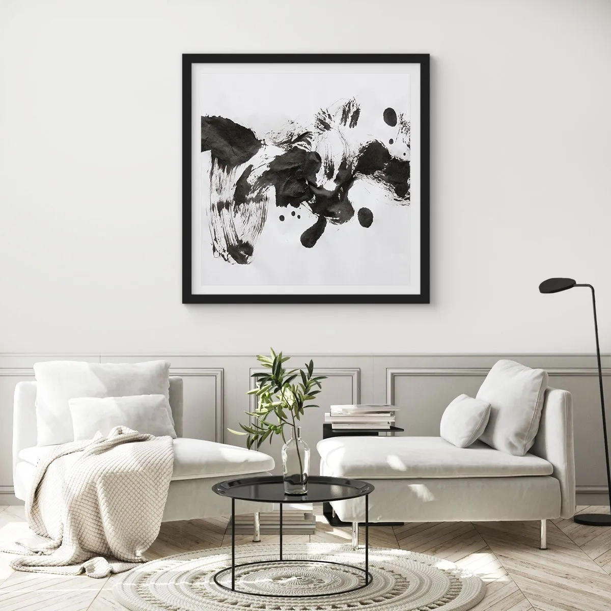 Poster in black frame - A Method in Madness? - 50x50 cm