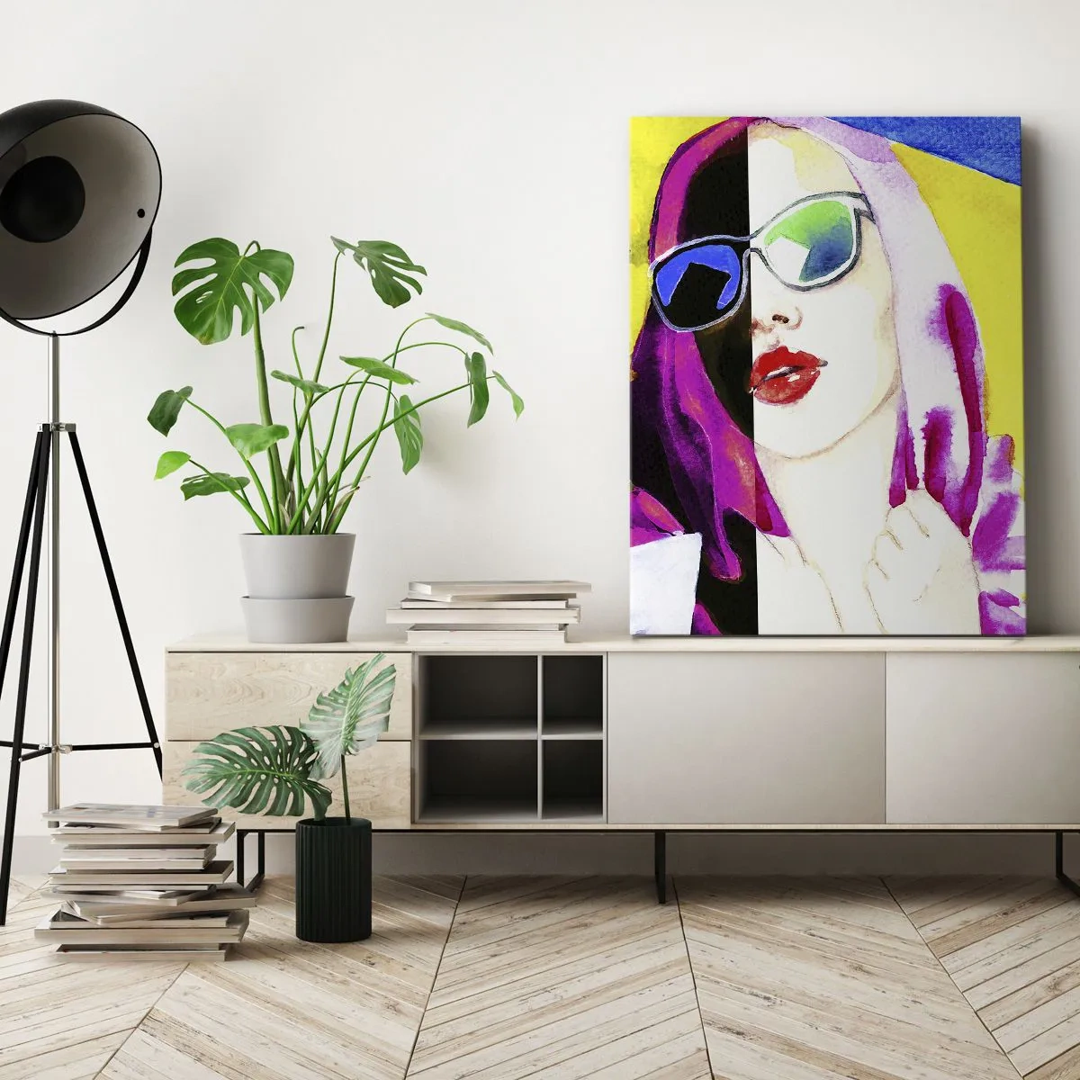 Canvas picture - I Am not White I Am not Black - 50x70 cm