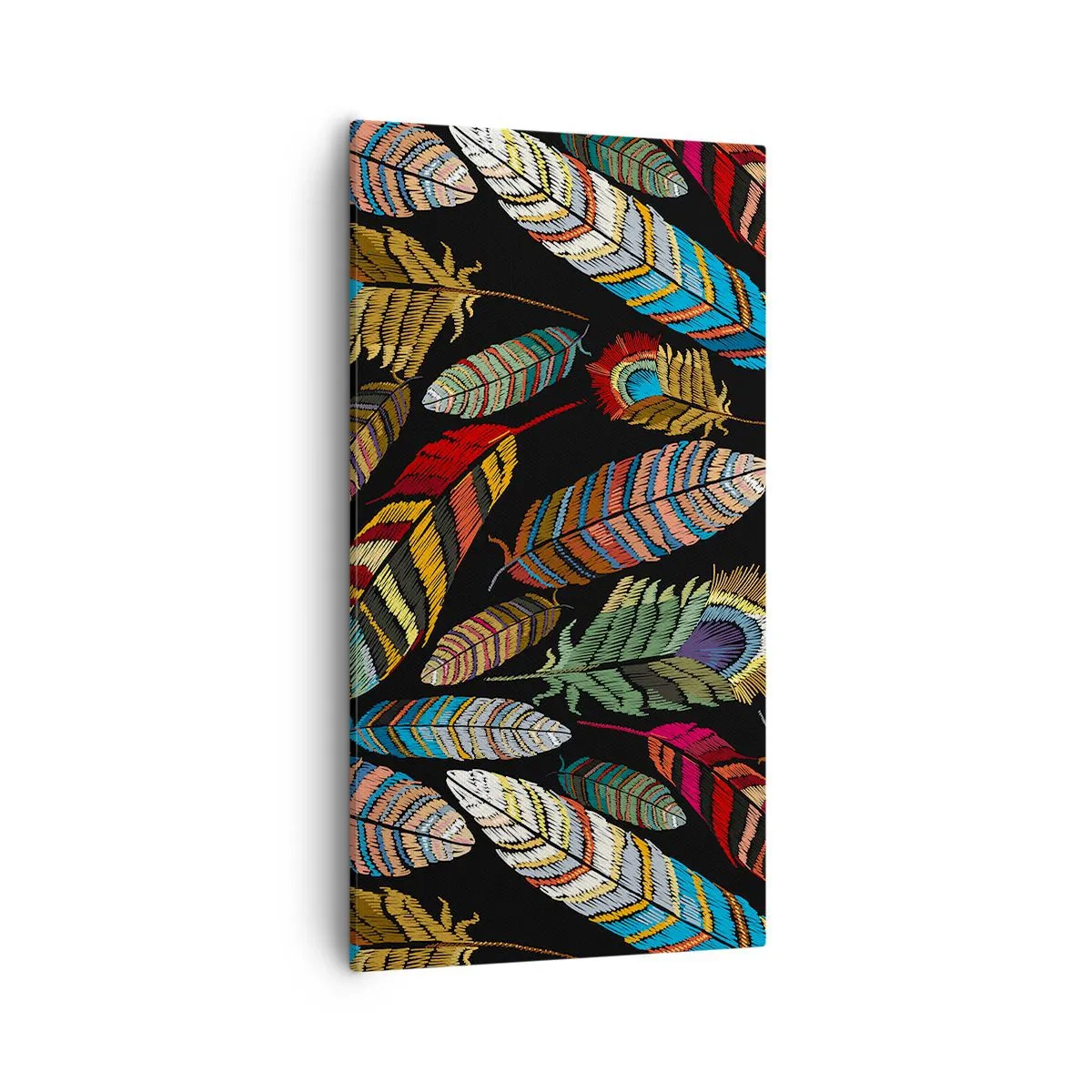 Canvas picture - Bird Carnival - 55x100 cm