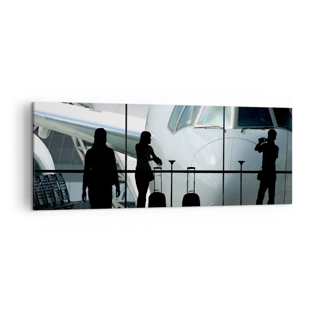 Canvas picture - Via a Vis at the Aiport - 140x50 cm