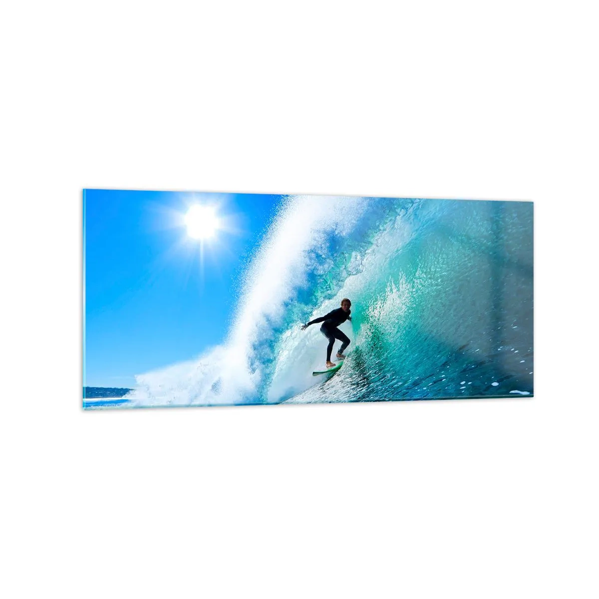 Glass picture - Across Great Blue - 120x50 cm