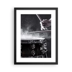 Poster in black frame - Pulse of Music - 30x40 cm