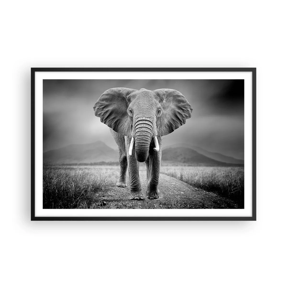 Poster in black frame - Welcoming of the Host - 91x61 cm