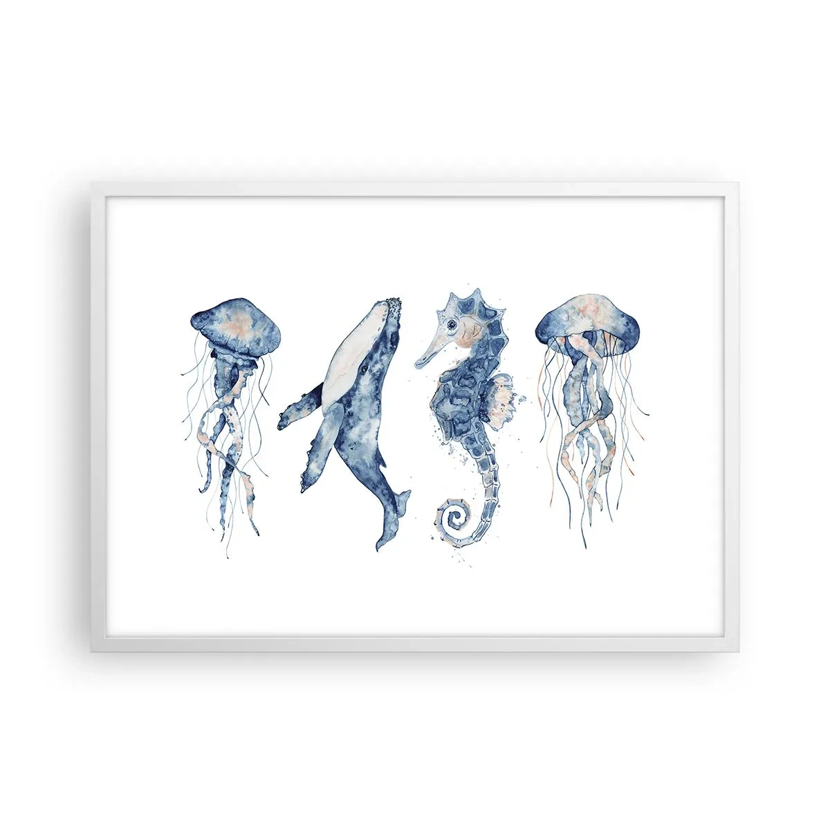 Poster in white frmae - Sea Quirks - 70x50 cm