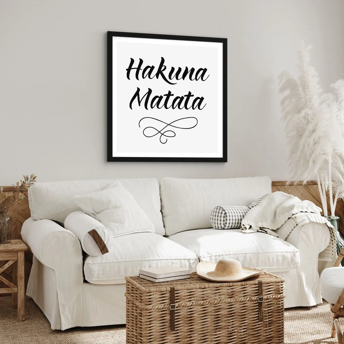 Poster in black frame - Best Advice - 60x60 cm