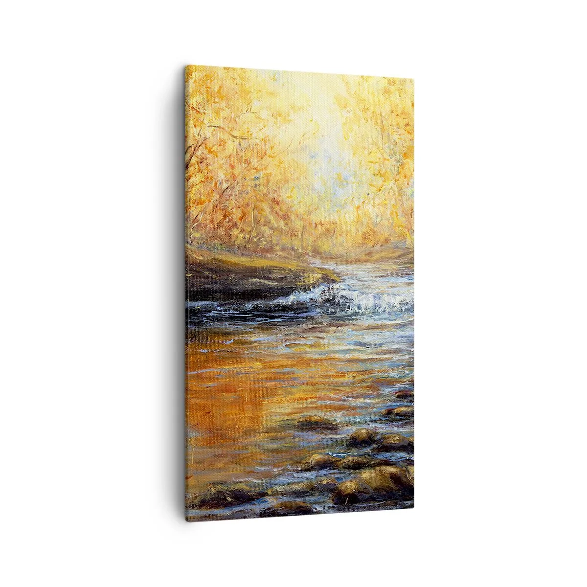 Canvas picture - Golden Brook - 45x80 cm