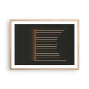 Poster in light oak frame - Investigating Darkness - 70x50 cm