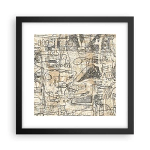 Poster in black frame - Waiting to Be Decoded - 30x30 cm