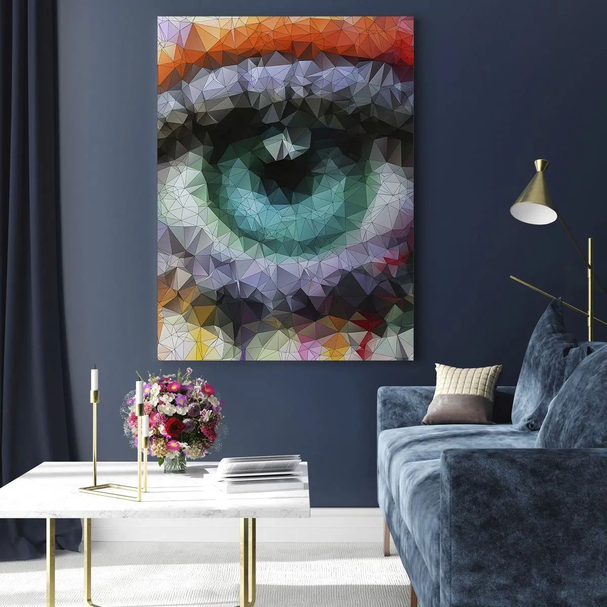 Glass picture - Crystal Clear Eyes - 50x70 cm