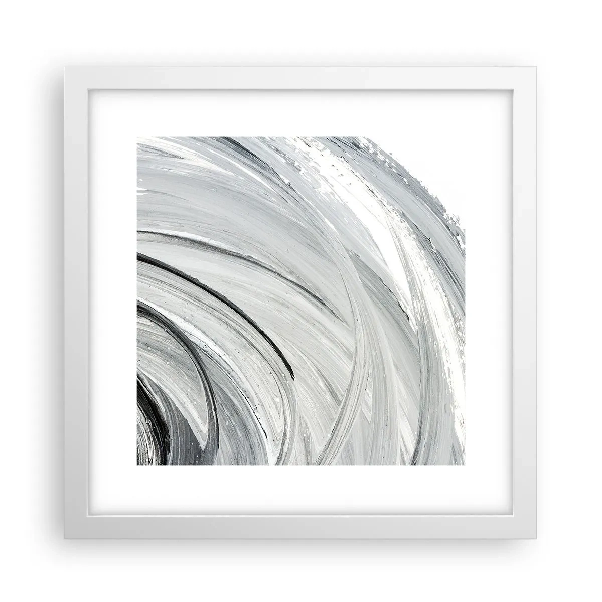 Poster in white frmae - Orbital Composition - 30x30 cm