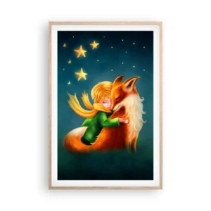 Poster in light oak frame - Little Prince - 61x91 cm